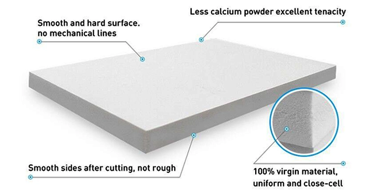 Goldensign 15mm PVC Celuka Foam Board 4X8FT White Closed Cell PVC Foam Sheet