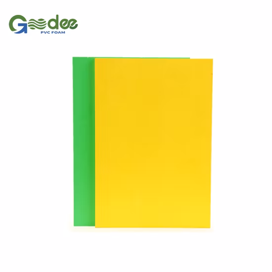 Panneau de mousse sans PVC vert à haute brillance